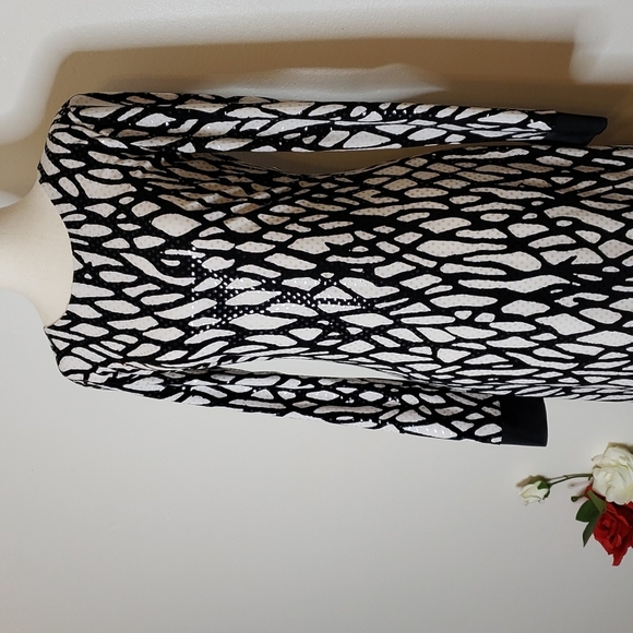 NEW Cache Sequin Animal Print Dress Evening Elegant Celeb Style Luxury Date - Picture 2 of 14